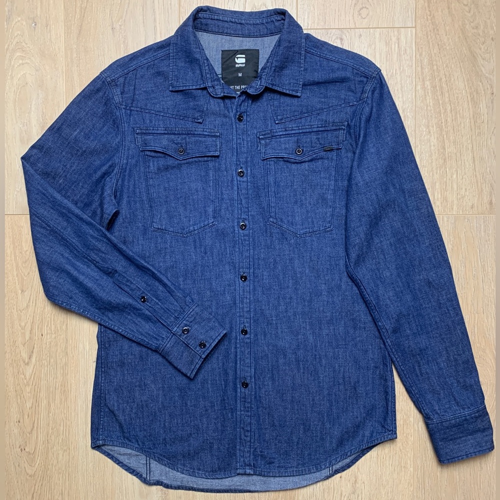 G-Star Men’s RAW Denim Long Sleeve Button Down